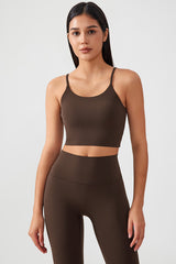 Women Gathering Anti-Shock One Cup Back Fitness Yoga Exercise Camisole Top