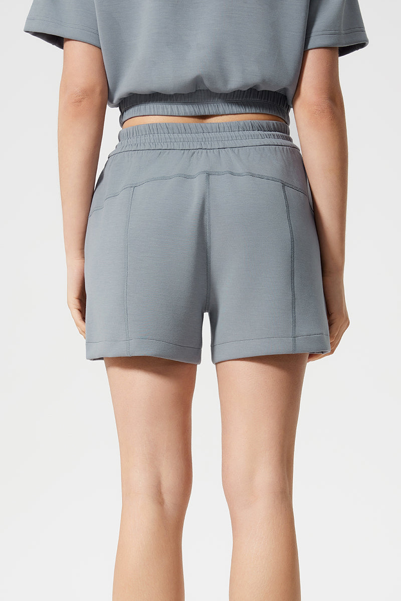 Women Summer High Waisted Loose Air Layer Running Sports Hundred Casual Fitness Yoga Shorts