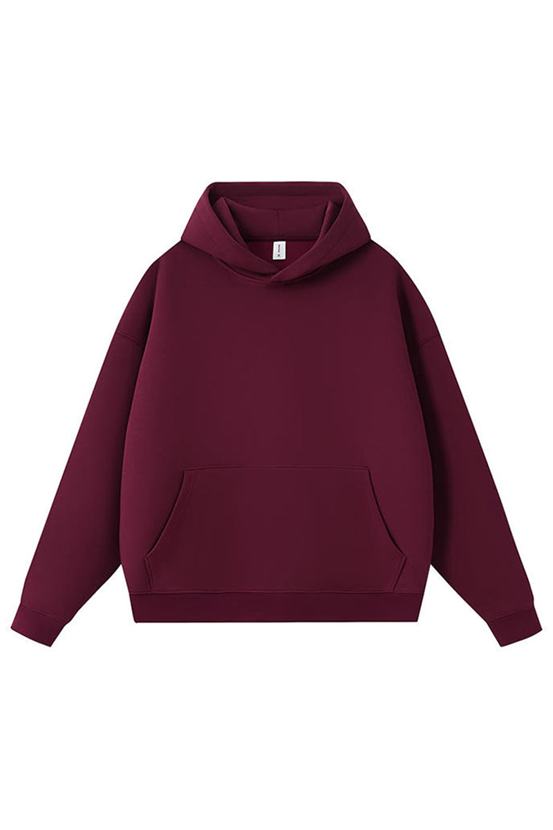 Men Heavyweight Cotton-Blend Hooded Sweatshirt