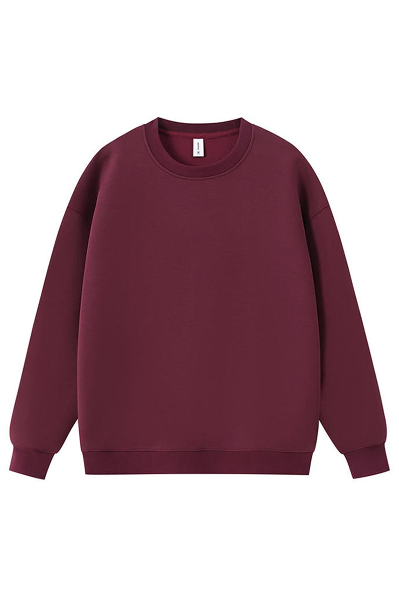 Men Heavyweight Cotton-Blend Crewneck Sweatshirt