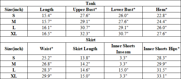 Women's Floral Center Tank & Tennis Skort Two-Piece Set