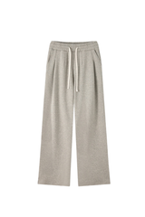 Unisex Fall Heavyweight Drawstring Waist Straight Sweatpants