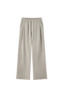 Unisex Fall Heavyweight Drawstring Waist Straight Sweatpants