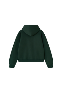 Unisex Fall 100% Cotton Terry Double-Zip Hooded Jacket
