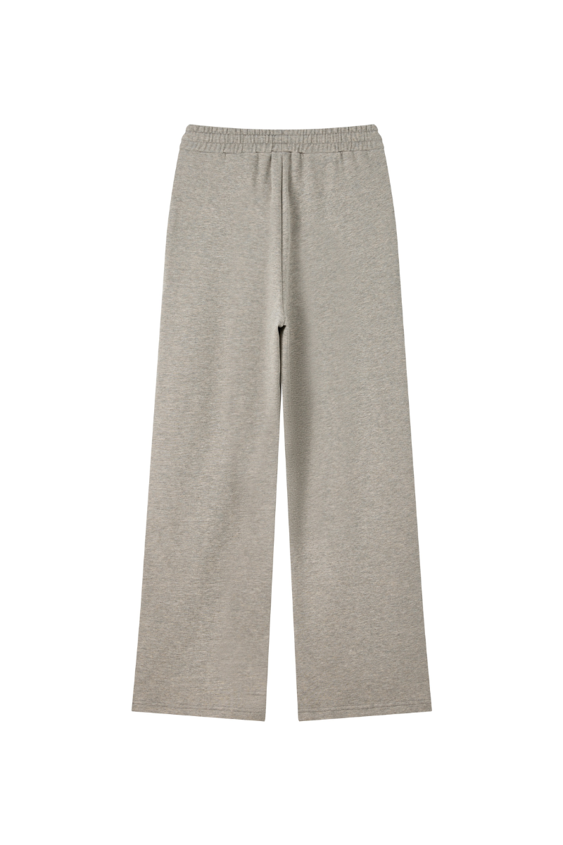 Unisex Fall Heavyweight Drawstring Waist Straight Sweatpants
