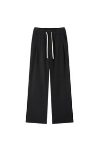 Unisex Fall Heavyweight Drawstring Waist Straight Sweatpants