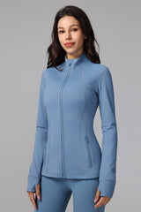 Women's Light Weight Slim Fit Sports Zipper Jacket