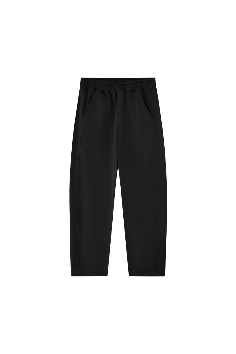 Unisex Fall Heavyweight Relaxed Curved Sweatpants