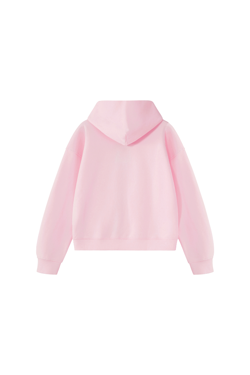 Unisex Fall 100% Cotton Terry Double-Zip Hooded Jacket