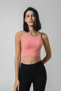 Cutout Back Strap Sport Bra