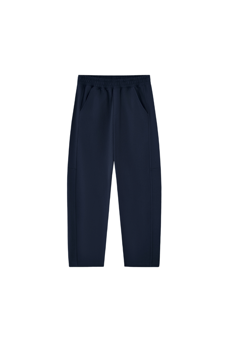 Unisex Fall Heavyweight Relaxed Curved Sweatpants