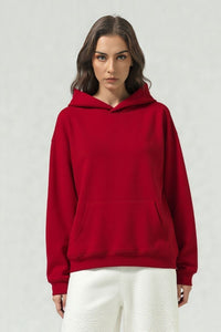 Solid color hoodie terry sweatshirt