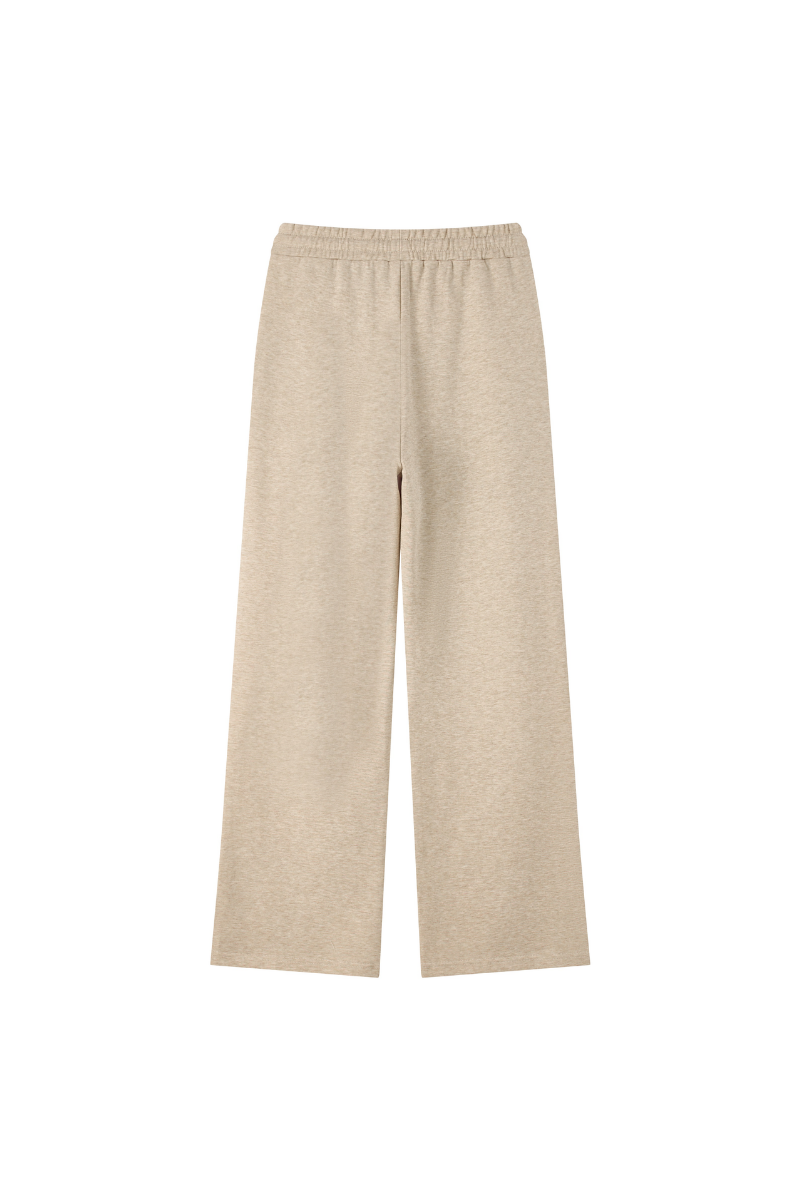 Unisex Fall Heavyweight Drawstring Waist Straight Sweatpants
