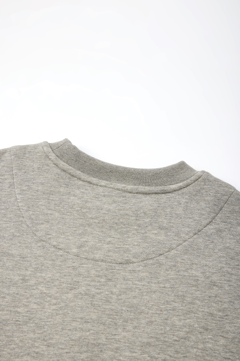 Men's Fall Minimal Relaxed Drop ShoulderCrew Neck Sweatshirt