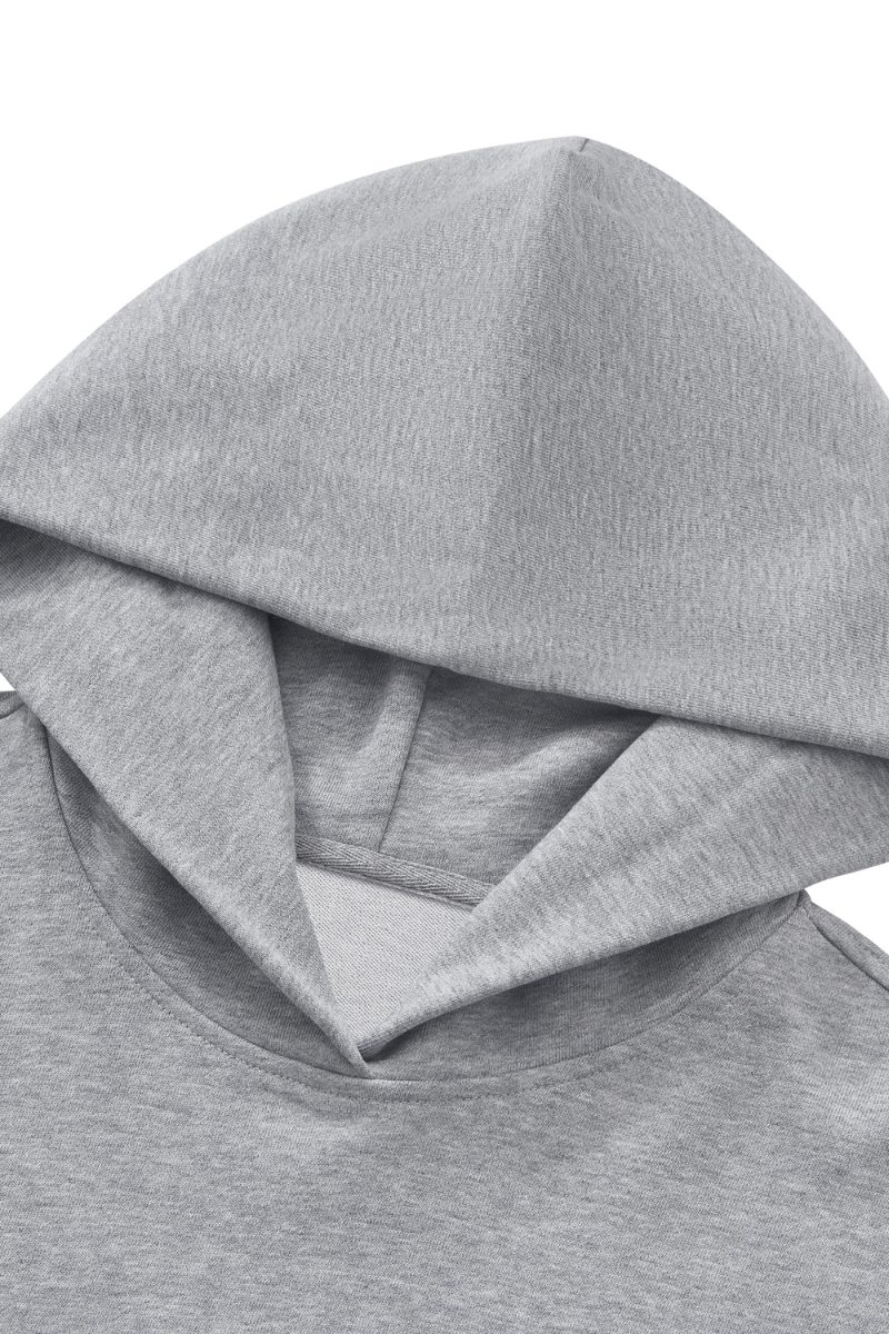 Women's Fall Set:Heavyweight Hoodie And Curved Sweatpants