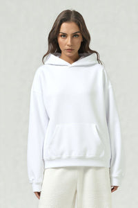 Solid color hoodie terry sweatshirt