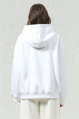 Solid color hoodie terry sweatshirt