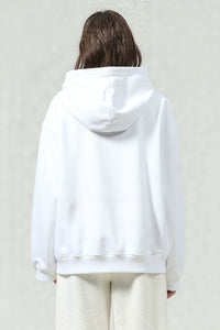 Solid color hoodie terry sweatshirt