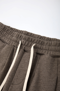 Unisex Fall Heavyweight Drawstring Waist Straight Sweatpants