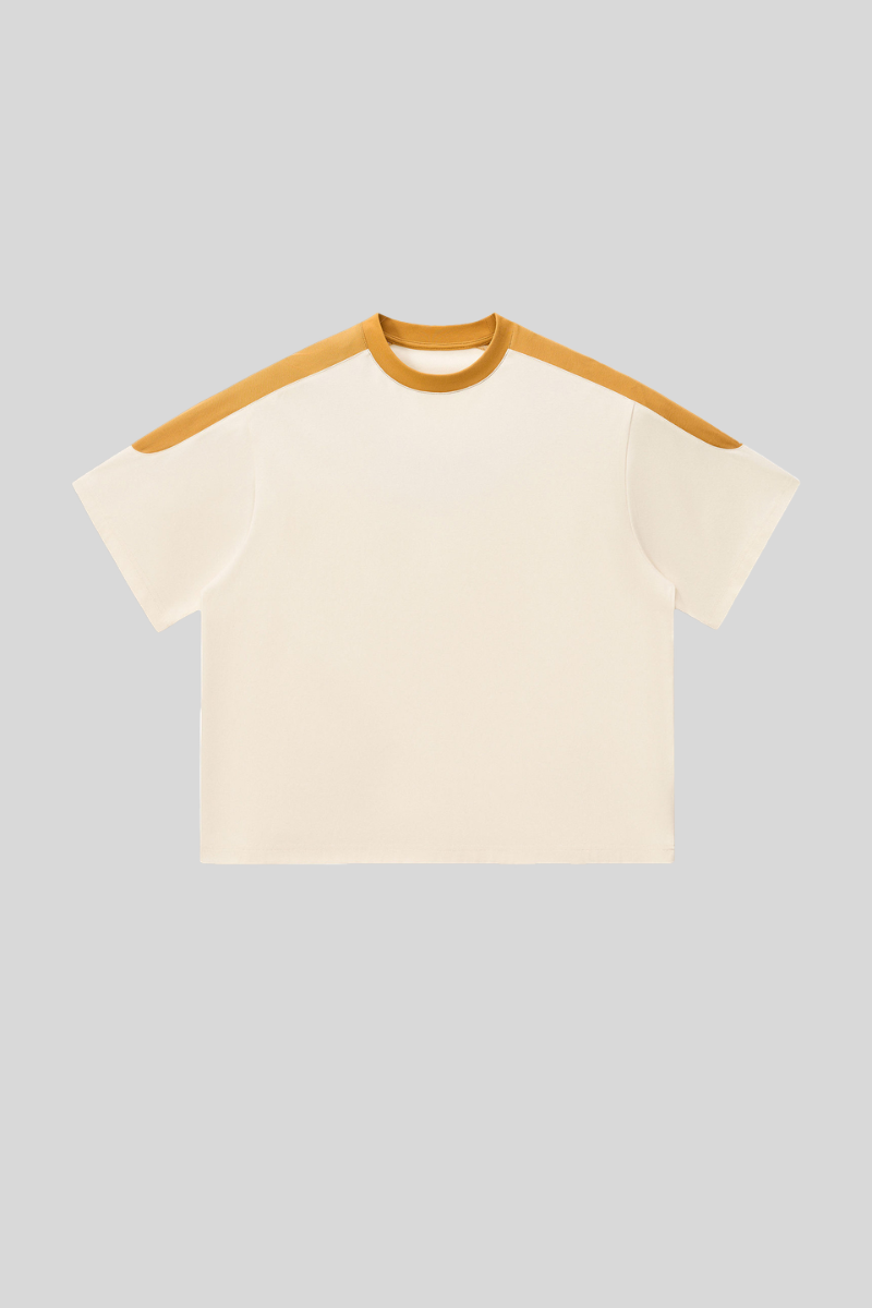 Unisex 240G cool-sensing color-blocked quick-dry T-shirt