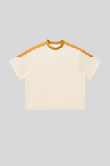 Unisex 240G cool-sensing color-blocked quick-dry T-shirt