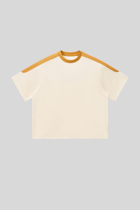 Unisex 240G cool-sensing color-blocked quick-dry T-shirt