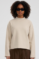 Women's Fall Comfort Colors Style Mock Neck Sweatshirt