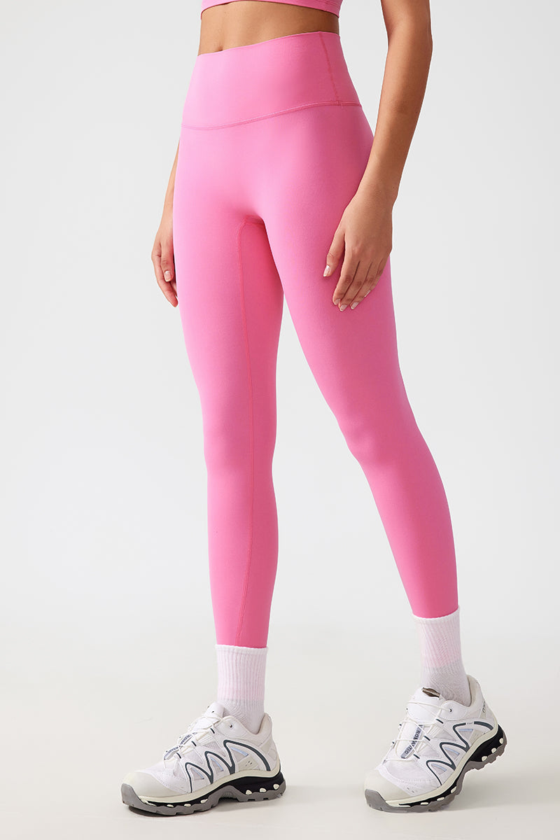 Women Free Size Nude Hip Lifting Shaping Fitness 9/10 Yoga Pants
