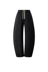 Unisex Fall Streetwear Curved Wide-Leg Fleece Sweatpants