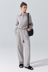 Women's Drawstring Straight-Leg Casual Pants