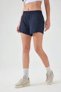 Women Ice Feeling Quick Dry Loose Fit Breathable Outdoor Running Yoga Sports Fitness Shorts