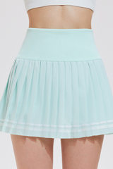 Women's College-Inspired High-Waist Pleated Mini Sport Skirt