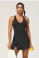New Sexy Slit Yoga Tennis Skirt