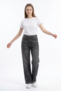 Women's  Fall Vintage Distressed Relaxed Straight Leg Jeans