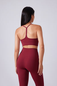 Women Running Sexy Y Back Anti-Shock Gathering Yoga Sports Bra