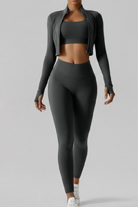 Women’s sports three-piece set.