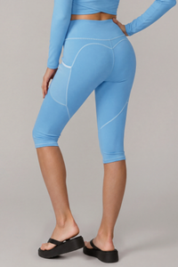 Women’s High-Waisted Seven-Inch Leggings With Visible Seams