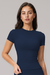 Women's Bare Feel Crew Neck Slim Fit Sports T-shirt