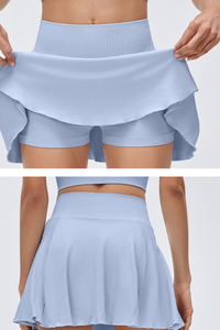 Women's Athletic Faux Two-piece Quick-Drying Tennis Skirt