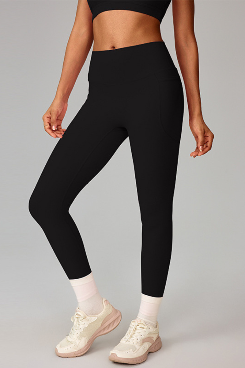 Women's Athletic High Waist Side Pocket Yoga Leggings