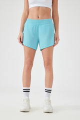 Women Ice Feeling Quick Dry Loose Fit Breathable Outdoor Running Yoga Sports Fitness Shorts