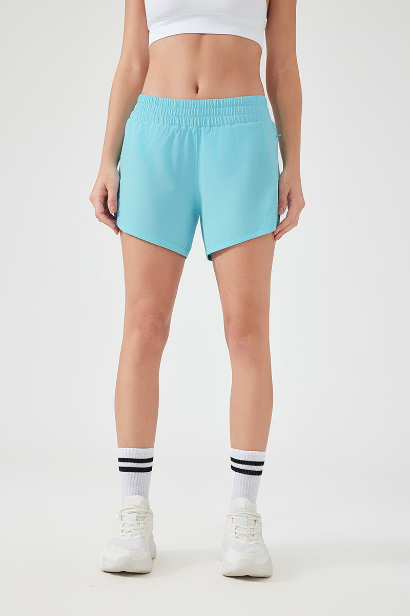 Women Ice Feeling Quick Dry Loose Fit Breathable Outdoor Running Yoga Sports Fitness Shorts