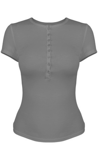Women's Short-Sleeve Henley Tee