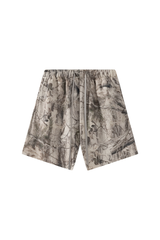 Men's Spring Tree Branch Camo Drawstring Casual Shorts