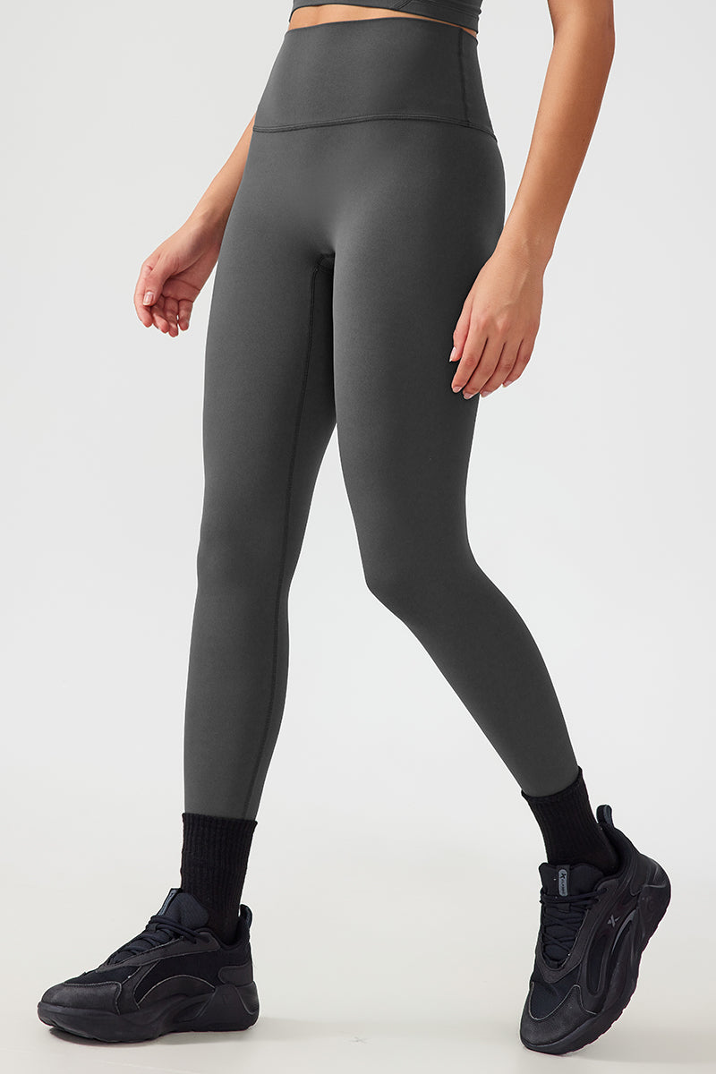 Women Free Size Nude Hip Lifting Shaping Fitness 9/10 Yoga Pants