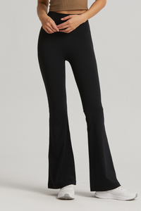 Women's High Waist No Seam Naked Feel  Flare Yoga Pants