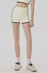 Women's Cool Touch Color Contrast Yoga Sports 3 Inch Shorts