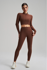 Bras, tight-fitting pants, and a sports three-piece set.