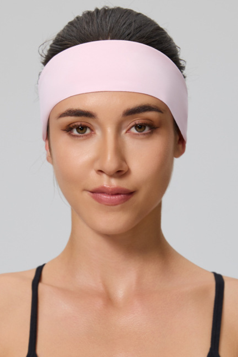 Women's Solid Sweat Wicking Elastic Sports Headband
