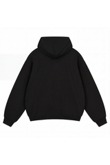 Unisex Fall Relaxed Drop Shoulder Full Zip Hooded Jacket